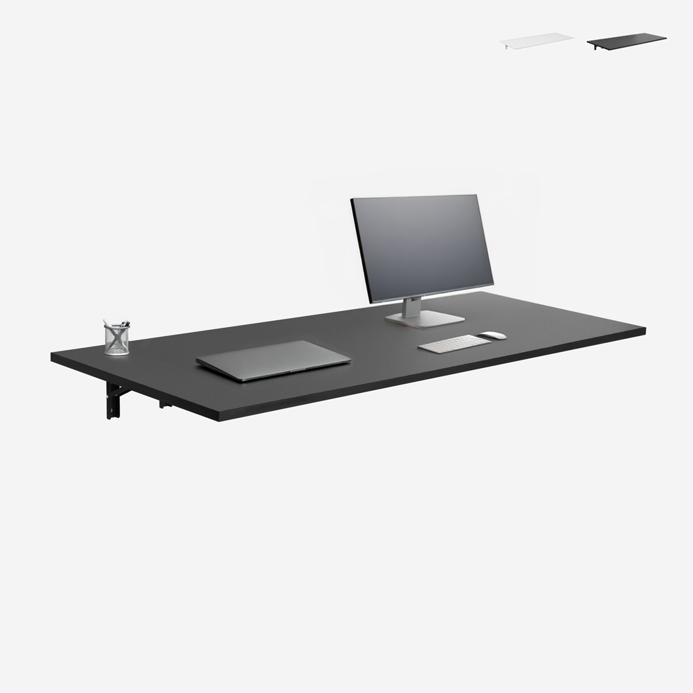 Plateau bureau repliable a mur 140x60cm Jeremy+