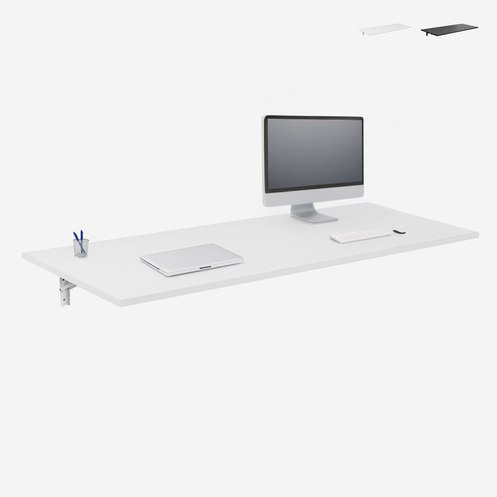 Table de bureau mural pliable 140x80cm Jeremy XL