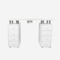 Table manucure professionnelle aspirateur et plateau en marbre Marquis Promotion