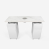 Table manucure professionnelle aspirateur et plateau en marbre Marquis Réductions