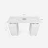 Table manucure professionnelle aspirateur et plateau en marbre Marquis Catalogue