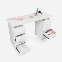 Table manucure professionnelle aspirateur et plateau en marbre Marquis Remises