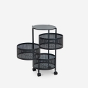 Rodin M Chariot de cuisine moderne fruits légumes 3 paniers pivotants Remises