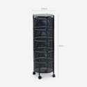 Chariot de cuisine avec roulettes 5 étagères pivotantes Rodin XL Caractéristiques