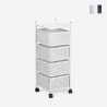Chariot de cuisine avec roulettes moderne 4 paniers pivotants Avet Réductions