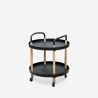 Desserte design nordique scandinave circulaire avec roues Biky Offre