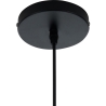 Lustre suspendu moderne en métal noir tressé avec câble réglable Ø50 Spider Remises