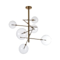 Lustre de plafond à 6 lumières en métal et verre Andromeda Promotion