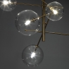 Lustre de plafond à 6 lumières en métal et verre Andromeda Réductions