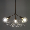 Lustre suspendu moderne cordon réglable et sphères transparentes Anne Vente