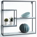 Étagère murale carrée en métal 40x40 avec 4 étagères Vanity 2 Vente