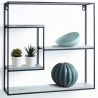 Étagère murale carrée en métal 40x40 avec 4 étagères Vanity 2 Vente