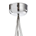 Lustre suspendu moderne 10 lumières et sphères transparentes Bubbles Offre