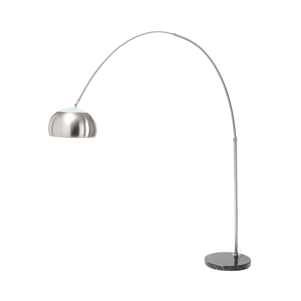 Lampe en arc en métal avec base en marbre h220 cm Bow Promotion Lampe en arc en métal avec base en marbre h220 cm Bow Promotion