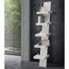 Bibliothèque murale moderne design 5 étagères h155cm Erie White Vente