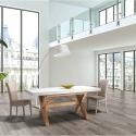 Lampe de sol arc en métal blanc avec base en marbre h160 cm Moines Vente