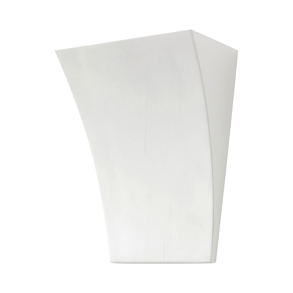 Applique murale en céramique blanche au design minimaliste Tampa Promotion Applique murale en céramique blanche au design minimaliste Tampa Promotion
