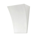 Applique murale en céramique blanche au design minimaliste Tampa Promotion