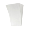 Applique murale en céramique blanche au design minimaliste Tampa Promotion