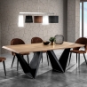 Table de salle à manger 200x100cm moderne base design 8 places Dabliu Vente