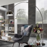 Lampe en arc en métal avec base en marbre h220 cm Bow Vente