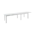 Table extensible en verre 120-350x83cm pour salle à manger cuisine Far Remises