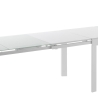 Table extensible en verre 120-350x83cm pour salle à manger cuisine Far Réductions