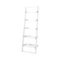 Étagère murale blanche moderne en forme d'échelle avec 5 étagères h193cm Peoria Promotion