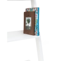 Étagère murale blanche moderne en forme d'échelle avec 5 étagères h193cm Peoria Offre