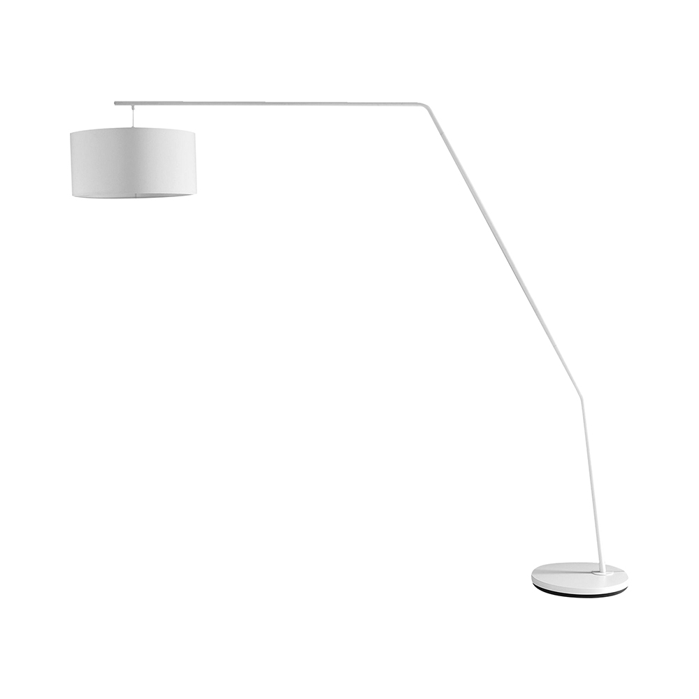 Lampe au sol en arc métal blanc h175 cm Norman Promotion Lampe au sol en arc métal blanc h175 cm Norman Promotion