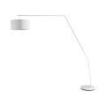 Lampe au sol en arc métal blanc h175 cm Norman Promotion