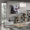 Lampe au sol en arc métal blanc h175 cm Norman Vente