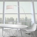 Lampe au sol en arc métal blanc h175 cm Norman Offre