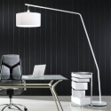 Lampe au sol en arc métal blanc h175 cm Norman Remises