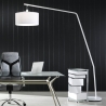 Lampe au sol en arc métal blanc h175 cm Norman Remises