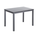 Table de cuisine avec dessus en verre extensible 110-170x76cm Cleve Offre