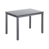 Table de cuisine avec dessus en verre extensible 110-170x76cm Cleve Offre