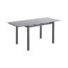 Table de cuisine avec dessus en verre extensible 110-170x76cm Cleve Vente