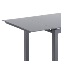 Table de cuisine avec dessus en verre extensible 110-170x76cm Cleve Remises