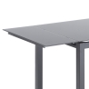 Table de cuisine avec dessus en verre extensible 110-170x76cm Cleve Remises