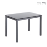 Table de cuisine avec dessus en verre extensible 110-170x76cm Cleve Promotion