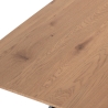 Table de salle à manger 160x90cm moderne en bois 8 places Torrance Remises