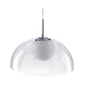 Lustre de plafond suspendu avec abat-jour transparent Brisbane Promotion