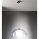 Lustre de plafond suspendu avec abat-jour transparent Brisbane Remises