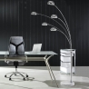 Lampe sur pied moderne 5 abat-jours orientables h216 cm Wellington Vente