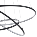 Lustre à LED suspendu avec anneaux tressés Ø80 cm Kering Offre