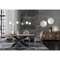 Lustre suspendu 6 lumières design en métal et verre Cardy Choix