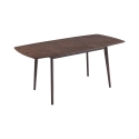 Table de cuisine extensible 120-150x75cm en noyer foncé Cayer Vente