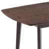 Table de cuisine extensible 120-150x75cm en noyer foncé Cayer Offre