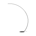 Lampe sur pied en arc en aluminium mat avec led h175 cm Nampa Promotion